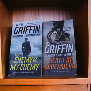 W.E.B. Griffin 2 Book Lot Clandestine Operations Paperback Nuremberg Enemy